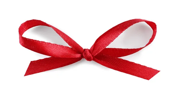 Red ribbon bow-Knut — Stockfoto