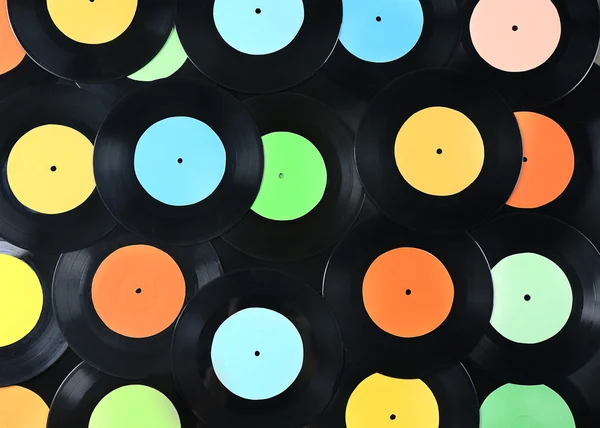 Vinyl records background — Stock Photo, Image