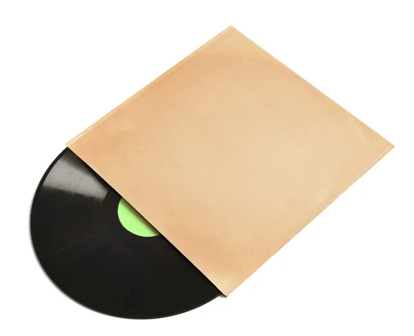 Vinyl record on white — Stock Photo, Image