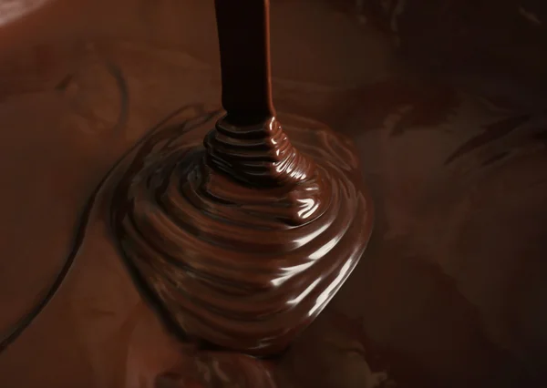 Latar belakang coklat meleleh — Stok Foto