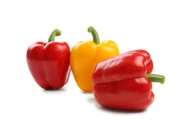 Freshbell  peppers on white — Stock Photo, Image