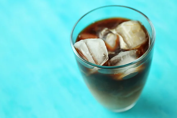 Glass of iced coffee