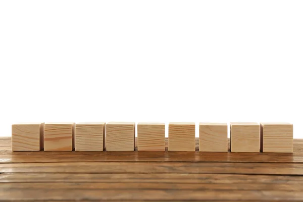 Blank wooden blocks — Stock Photo, Image