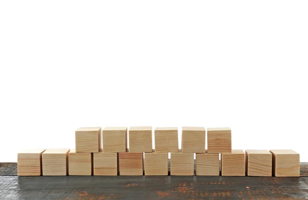 Blank wooden blocks — Stock Photo, Image