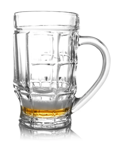 Téměř prázdné pivo — Stock fotografie
