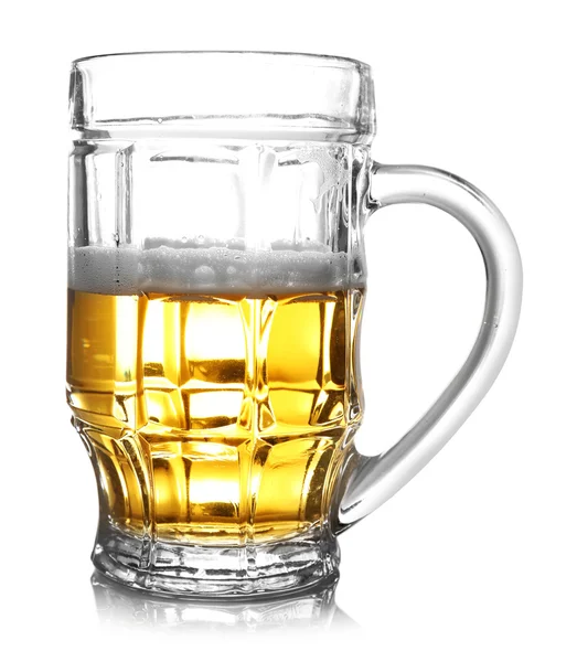 Стакан холодного пива — стоковое фото