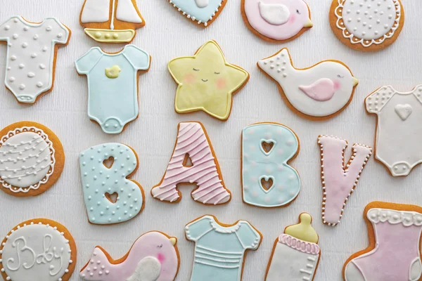 Baby shower cookies — Stock Photo, Image