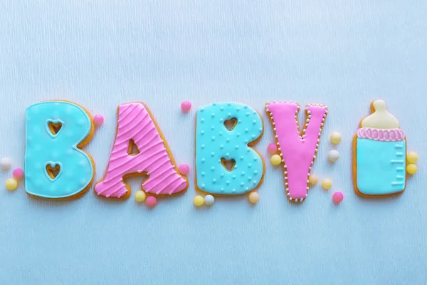 Baby shower cookies — Stock Photo, Image