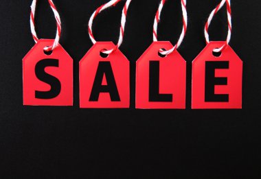 Kağıt Etiketler satış konsepti.