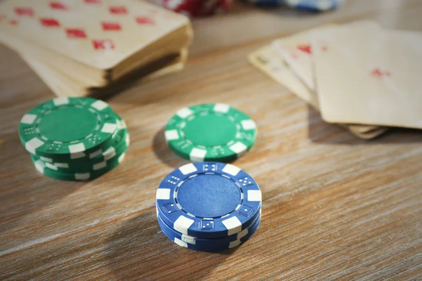 设置为扑克玩卡 — 图库照片