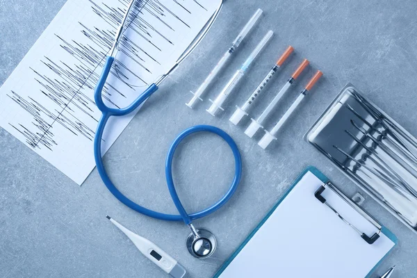 Medical tools set on  background — Stock Photo, Image