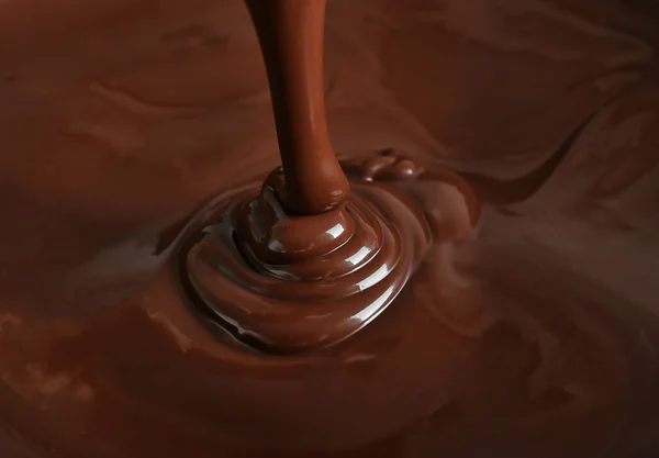 Melted brown chocolate — Stock Photo, Image