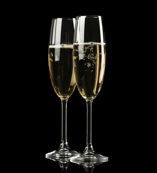 Twee champagneglazen — Stockfoto