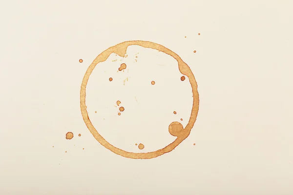 Coffee stain, isolated — Stock Photo, Image