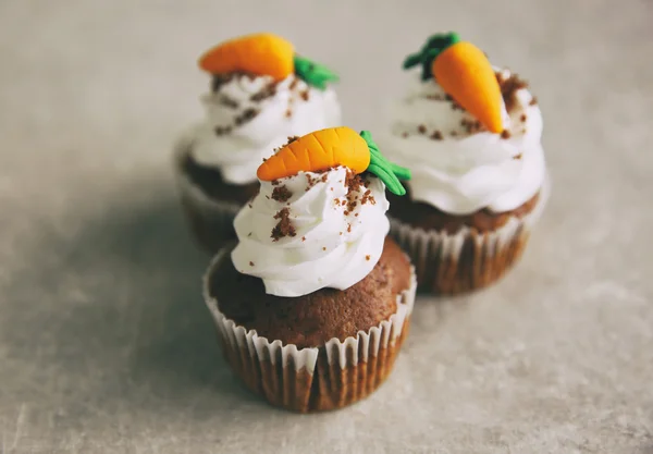 Carrot chocolate muffins — Stock Photo, Image