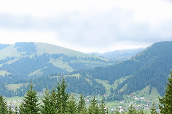 View of foggy mountains — Stock Photo, Image