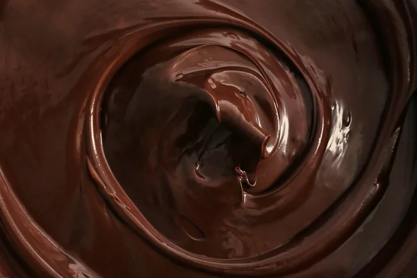 Chocolate castanho derretido — Fotografia de Stock