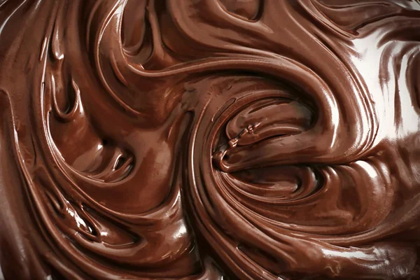 Талый коричневый шоколад — стоковое фото