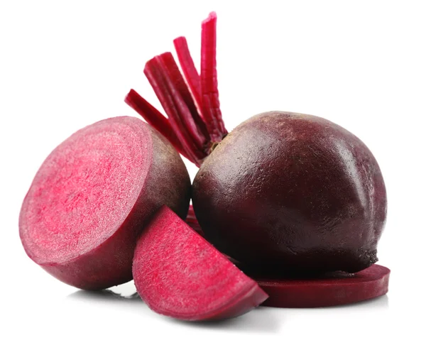 Sliced sugar beet on white — Stock Photo, Image