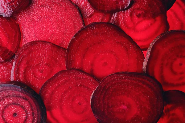 Slices of beet, closeup — Stock Photo, Image