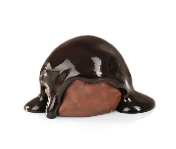Doces em chocolate derretido — Fotografia de Stock