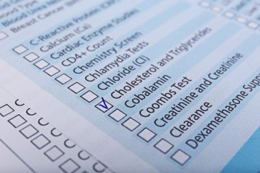 Laboratuvar test reçete
