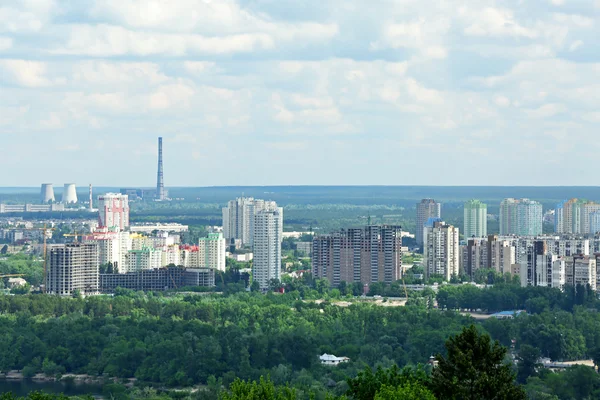 Panoramisch uitzicht stad — Stockfoto