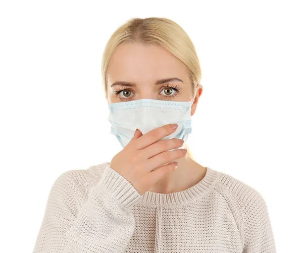 Woman wearing mask — Stock Photo, Image