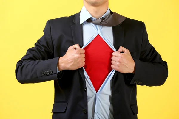 Businessman super hero — Stock Photo, Image