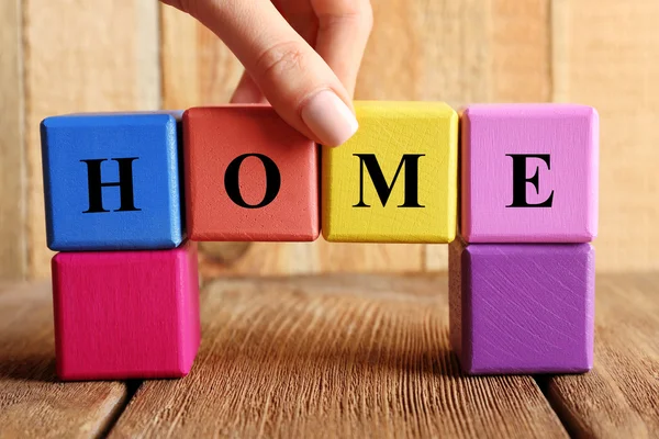 Palabra colorida HOME — Foto de Stock