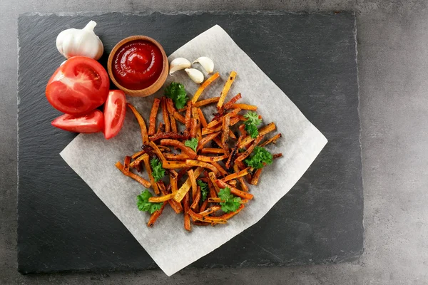 Zanahorias asadas en rodajas —  Fotos de Stock