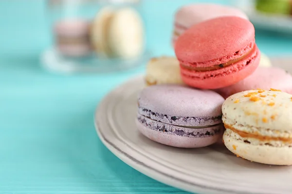 Macarons savoureux colorés — Photo