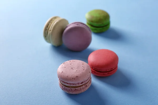 Five colorful macaroons — Stock Photo, Image