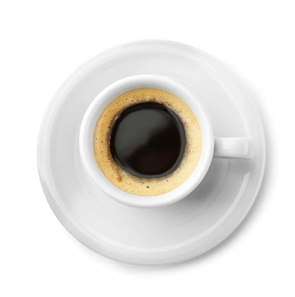 Taza blanca de café — Foto de Stock