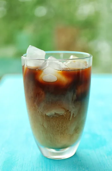 Vidro de café gelado — Fotografia de Stock