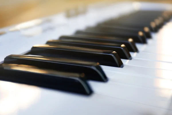 Synthesizer keys closeup Stock Image