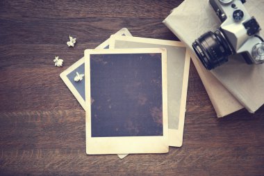 Vintage fotoğraf ile fotoğraf makinesi 