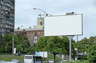 Şehir sokak billboard
