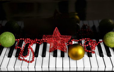Noel dekorasyon piyano tuşlarını