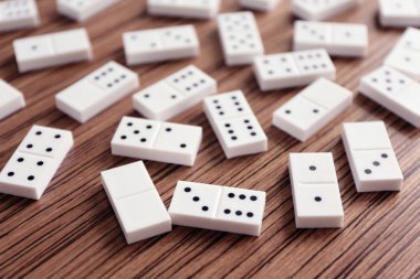 Yığın beyaz Domino