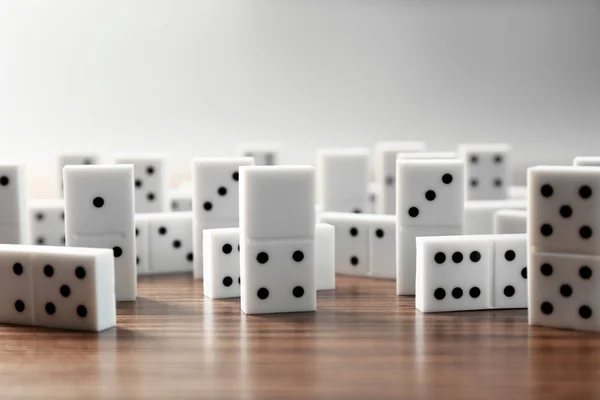 Montón de dominó blanco —  Fotos de Stock