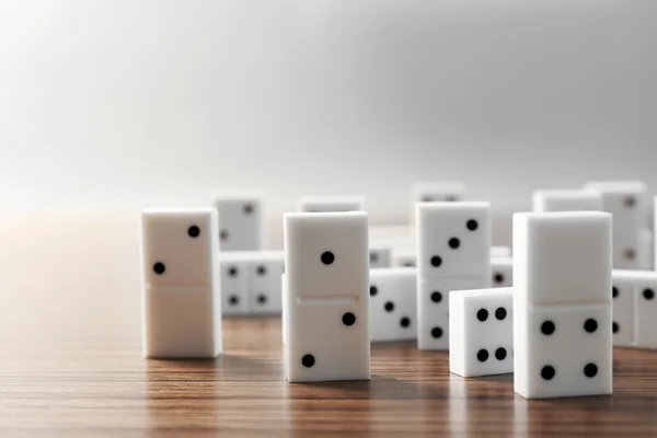 Sterty biały Domino — Zdjęcie stockowe