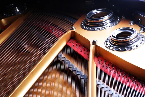 Inside piano close up — Stock Photo, Image