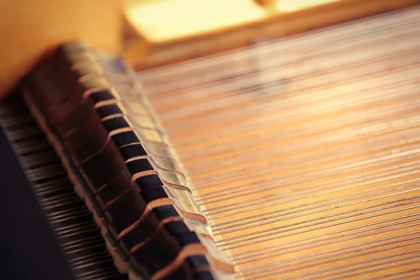 Inside piano close up — Stock Photo, Image