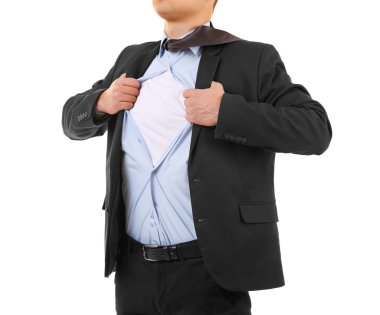 Genç işadamı süper kahraman