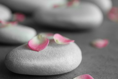 Spa taş yaprakları ile