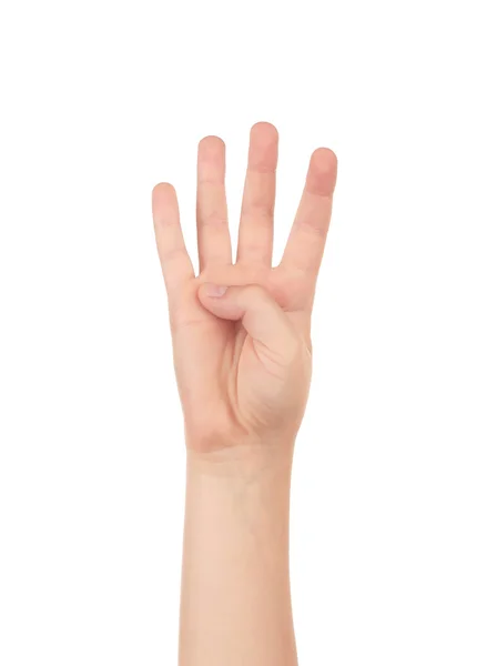 Child hand sign — Stock Photo, Image