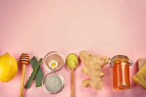 Natural ingredients for skin care — Stock Photo, Image