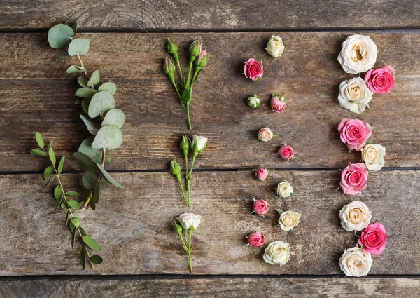 Assorted roses heads — Stock Photo, Image