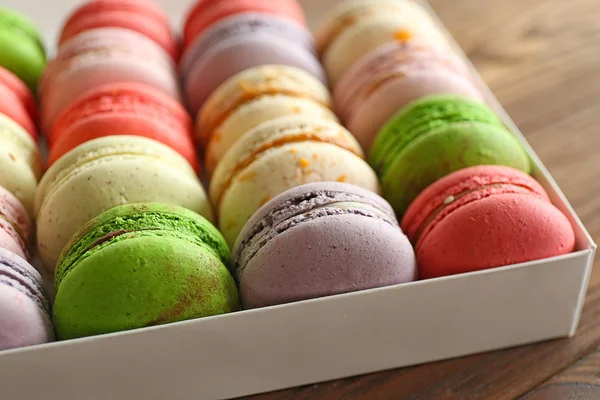 Different colorful macaroons